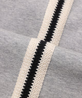 トラックラインピンタックスウェットパンツ - Gray