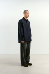 One Pocket Paper Work Shirt (Navy)