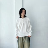 Vintage Mature Classic Button Boxy Casual Top
