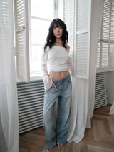 frill off long t
