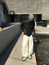 Siren Curved Cotton Wide Pants 2C