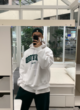  Urban Stanford Double Middle Cloth Embroidery Hoodie