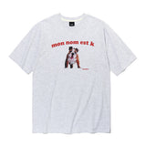 K プリントショースリーブTシャツ / K PRINTING SHORT-SLEEVED T-WHITE MELANGE