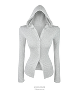 Coco Button Hoodie Top (4color)