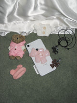 [Formica] *Glitter* Pinky Bear button tok, Basic