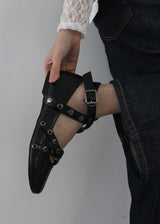 STUD FLAT SHOES