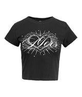 Hearts Me Round Neck Short-Sleeved T-Shirt