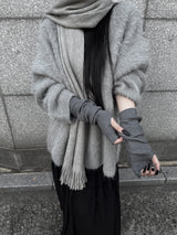 basic ribbed hand warmer (2color)
