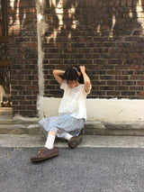 トゥルーチェックシフォンスカート (1color)