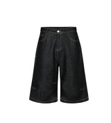 Riddle Stitch Bermuda Denim Pants