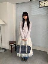 ジコンレースリブカーディガン