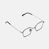 Knouun Square titanium glasses CODE. 101. B Sizzy Silver