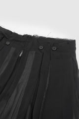 シアーオーバーレイラップスカート