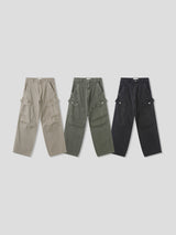 LMN Stone Cargo Slit Wide Pants (3 colors)