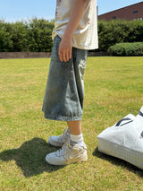 Toony denim Bermuda pants
