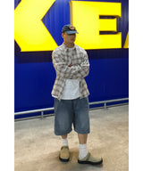 [1+1] Denim Carpenter Bermuda Shorts