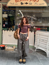 Moko Stud Balloon Wide Cotton Pants