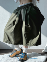 5000SOLD ナイロンバミューダパンツ💚🖤3COLOR