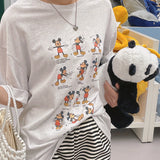Sports Mickey Box fit Short-sleeved T-shirt