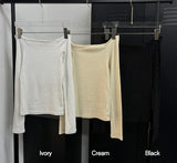 Dot off shoulder long sleeves(3color)