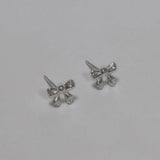 Silver 925 Ribbon earring