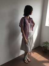 Dolman check shirt (4color)