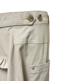 (2color) Frill Pocket Wide Cotton Buckle Pants