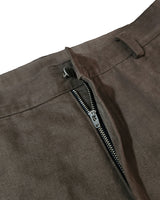 アンバランス フォールディング パンツ KHAKI BROWN