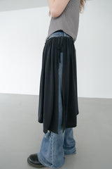 modal unbal layered skirt(2colors)