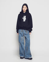 26SS WOMAN DIRTY WASHED WIDE DENIM PANTS
