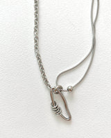 melting two chain necklace