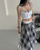 5 color button crop sleeveless