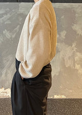 Velor ribbed man to man 4COLOR