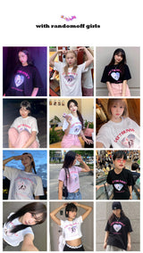 CAT&BUNNY CROP T-SHIRT [4COLOR]