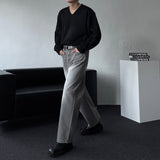 NOS107 Gray Over Wide Denim Pants (XS ~ L)