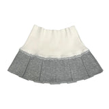 Lace pleated skirt