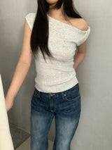 Mandy One-Off Twisted Knit Top