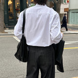 LMN & F コットンクラシックオーバーサイズフィットシャツ (9 colors)