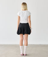 BALLOON MINI SKIRT BLACK