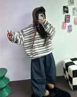 TWO PINTUCK RIVET BELT BALLOON LONG PANTS 🤎🖤💙3COLOR