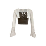 Navillera Button Sleeveless Cardigan Set