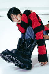 25FW★ [LANARCH] Destroyed Stripe Knit