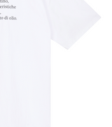[mnem] olive print oversized t-shirt (white)