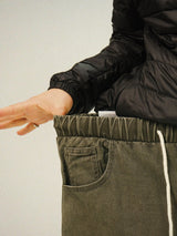 AD Washing Pigment Tuck Balloon Pants