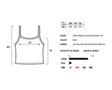 Star string Tank top Navy 