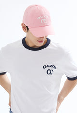 OCYN BASIC 6 PANNEL CAP_PINK