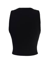 studded flower print sleeveless