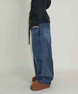 Square pocket balloon fit corduroy pants
