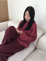 オートリールーズ起毛ダンガラフードティー(3c)