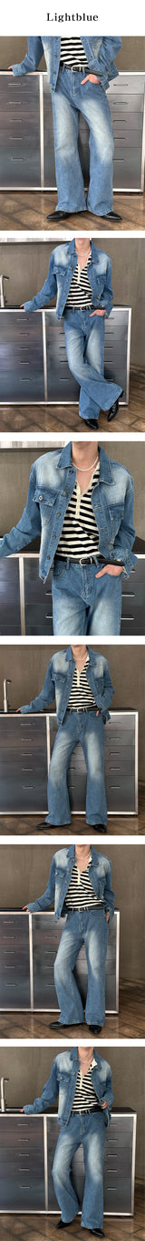 [S/S] Sand washing boots cut denim pants(3color)